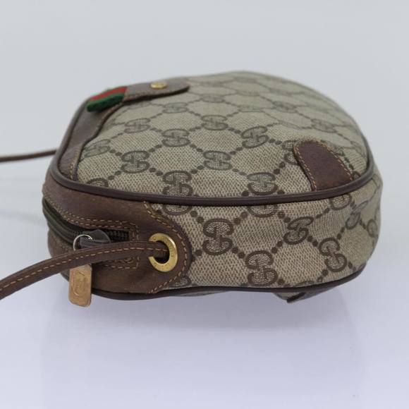 GUCCI GG Supreme Web Sherry Line Shoulder Bag PVC Beige 156 02 066 Auth 76829 - Picture 3 of 16